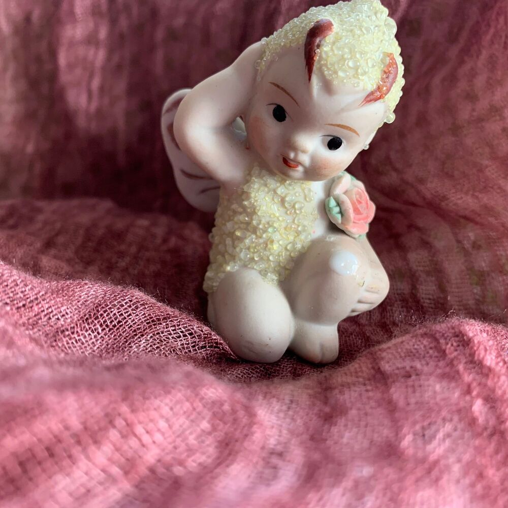 Vintage Sugar baby Porcelain Pixie Fairy Figurine Made in Japan